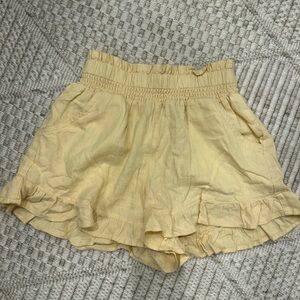 Vanilla Star Light Yellow Smocked Top